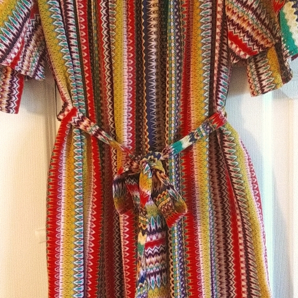 Anthropologie Uncle Frank Multicolor Striped Midi Dress - Picture 5 of 7